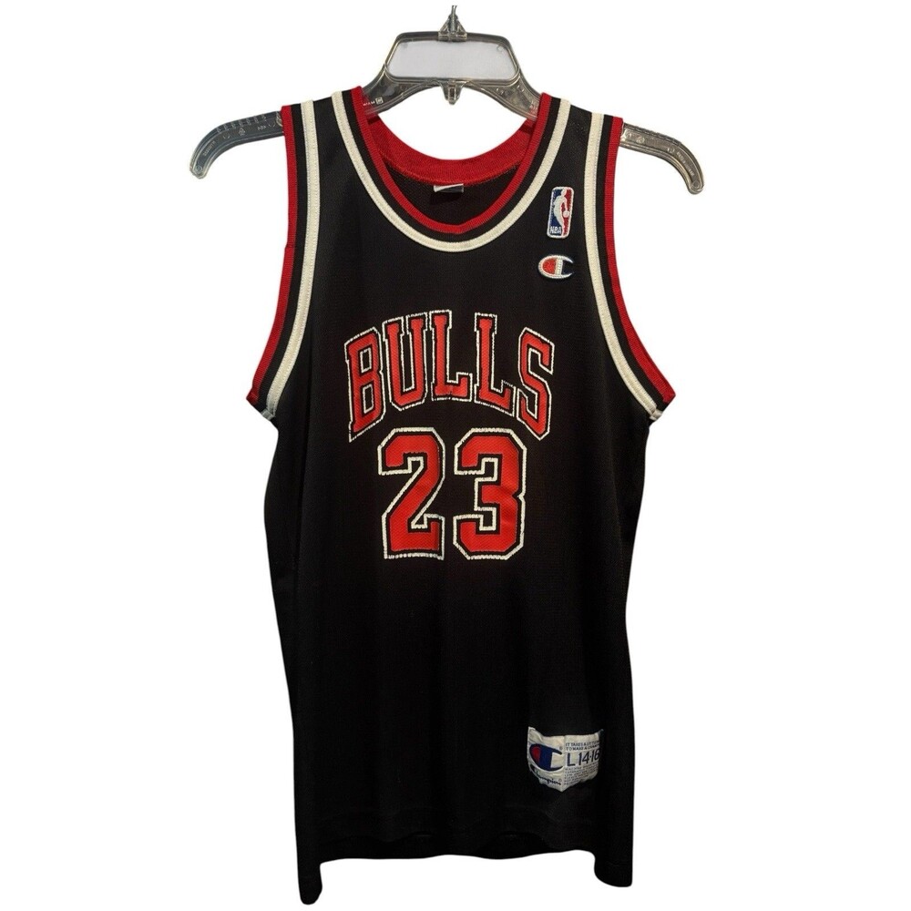Vintage 90s Champion Chicago Bulls Michael Jordan Jersey Youth Large 14-16